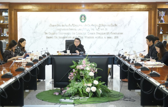 มหาวิทยาลัยราชภัฏหมู่บ้านจอมบึง จัดประชุมสภาวิชาการ ครั้งที่ 12/2568